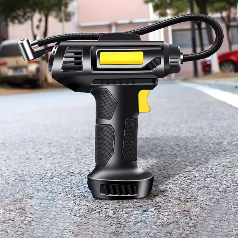 Super Fast Tire Inflator, Portable Air Compressor and Inflator, Handheld Electric Pump with Digital Display, USB Rechargeable, 18650 Lithium Battery, ABS Material, Suitable for Cars, Motorcycles, Bicycles, Sports Balls