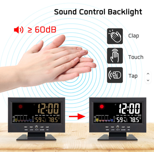 ⏰Voice-controlled color screen weather alarm clock💗