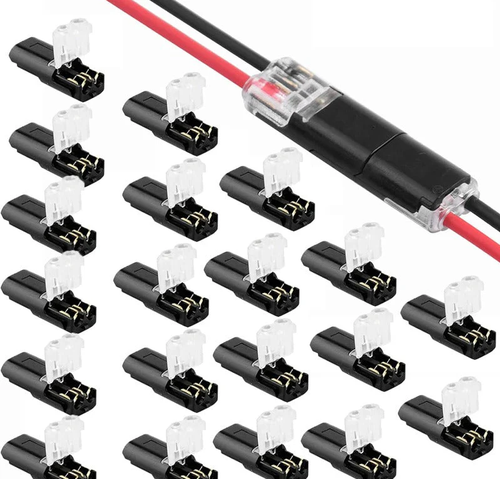 2-Pin Solderless Wire Connectors  Compatible with LED Strips   A set of 30 pieces