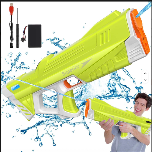 🔫Summer electric water gun, large capacity, fully automatic, high-speed water suction-blue🔫