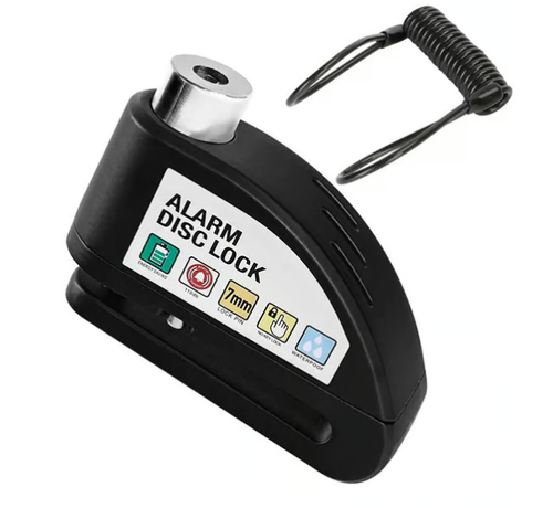 🔒 MotorcycleBicycle Disc Brake Lock with Alarm | Instant Security, Effective Deterrent 🚨