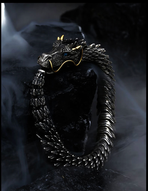 the Dragon Chinese Style Retro Silver Plated Dragon