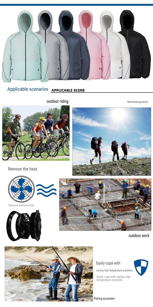 Thin, high-power, high-airflow air-conditioned clothing with a fan