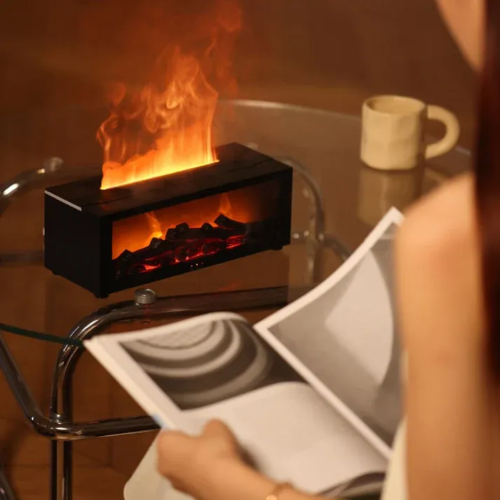 Fireplace Flame Diffuser Humidifier with Remote🔥