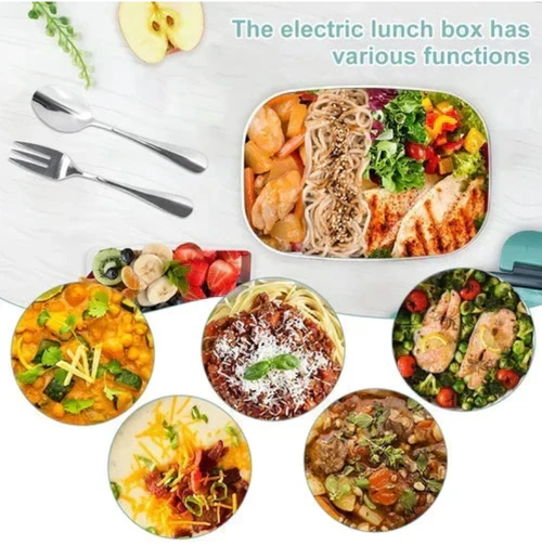 2-in-1 Portable Lunch Box – Heating & Cooling, 7-Piece Set & Dual Voltage for Travel ✨