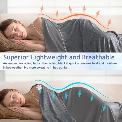 Smart Cooling Blanket❄️ Lightweight • Breathable •
