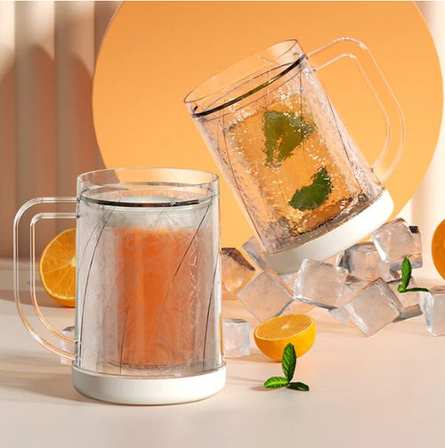 Double Layer Ice Cold Beer Glass 5pc