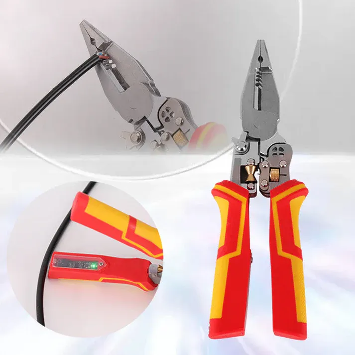 Versatile cutting pliers with electrical measurement
