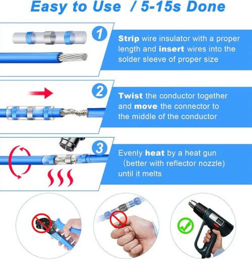 Waterproof Solder Seal Wire Connectors Kit
