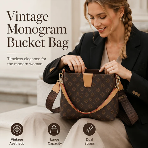 Women's Bucket Bag Chic Shoulder Crossbody Bag