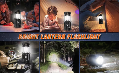 Collapsible LED Camping Lanterns Lightweight Solar