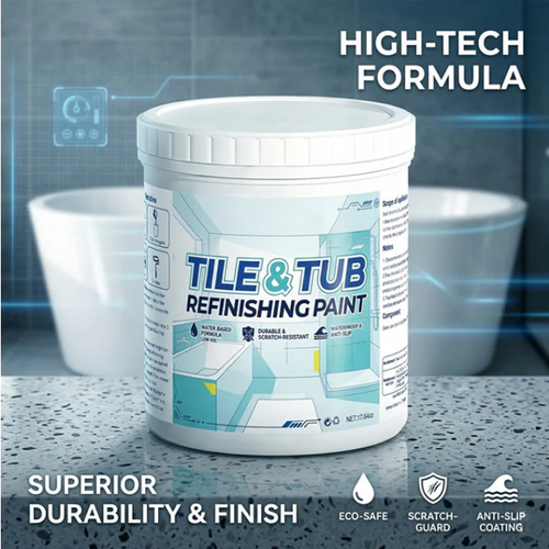 Waterproof, anti‑slip finish. Covers stains & cracks. Easy DIY, no pro needed. ✨🛡️