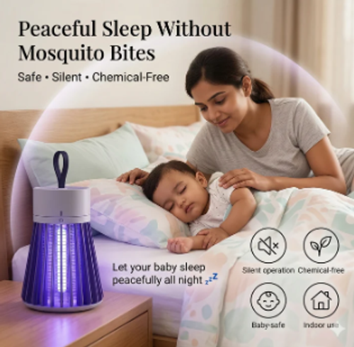 MosquitoLamp – Electric Mosquito Killer | UV Suction Trap | Safe Indoor Protection