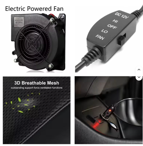 ❄️New Summer Cooling and Ventilated Car Seat Cushion with Cooling Fan, Massager, and Air Conditioning Functions