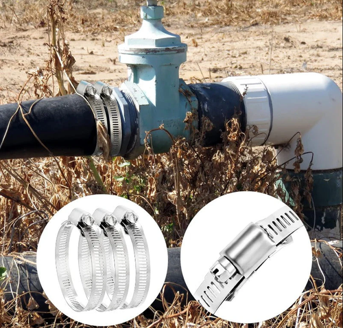 Homemade hose clamps made of 304 stainless steel   (32 FT + 12 Fasteners)