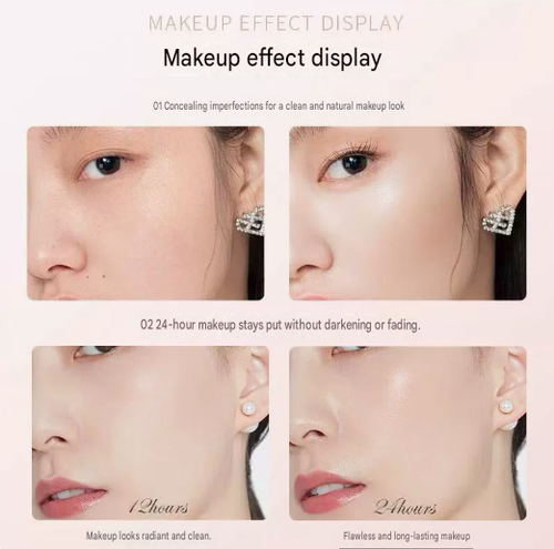 Oil-controlling, long-lasting, waterproof, non-transferable, lightweight powder foundation