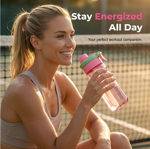 2-in-1 Mist & Sip Sports Water Bottle