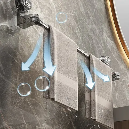 Light Luxury No-Punch - Retractable Suction Cup Towel Bar