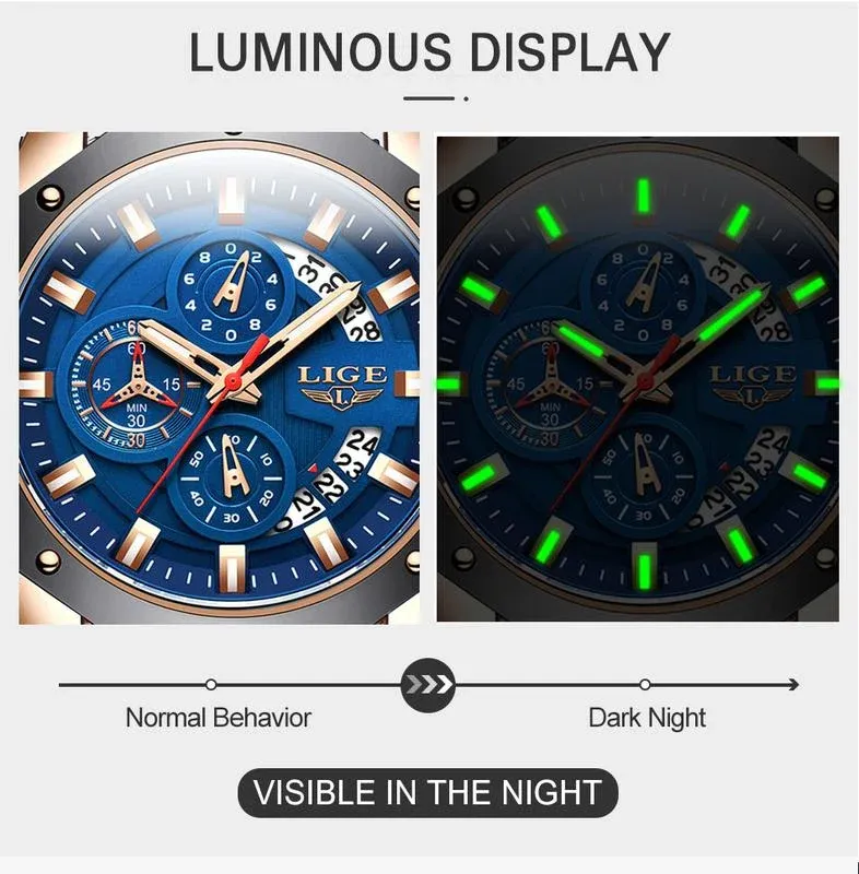 💪 Men's Outdoor Waterproof Sport Quartz Watch – Chronograph function, durable & water-resistant –