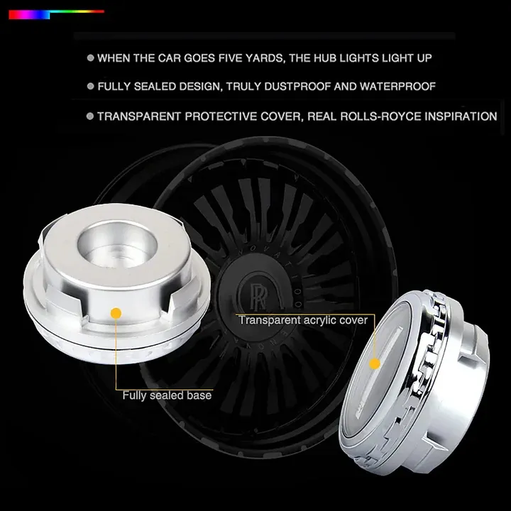 🔥Floating LED Wheel Center Cover 4PC