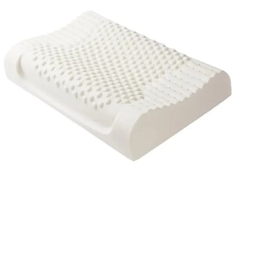Latex Pillow Slow Rebound Memory Foam Pillow Cervical Protection Pressure Relief for Side Back Tummy Sleepers
