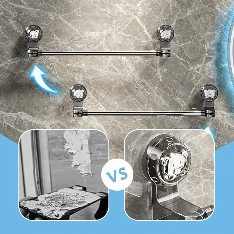 Light Luxury No-Punch - Retractable Suction Cup Towel Bar