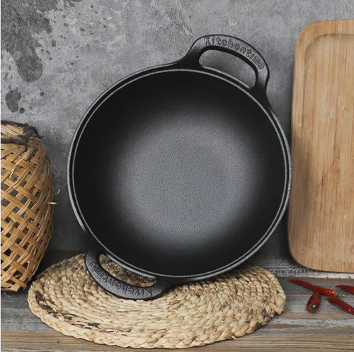 Uncoated Thick Iron Pot