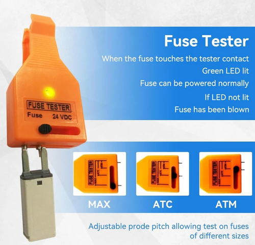 Fuse tester with indicator light, ATOATC fuse test tool