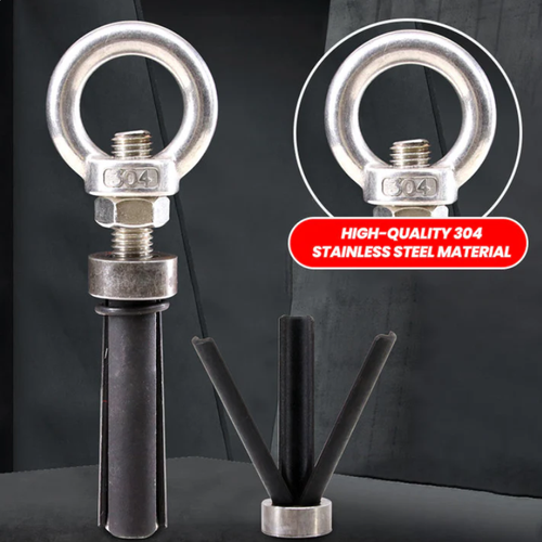 Lifting Ring Expansion Bolt – 304 Stainless Steel & Closed Eye Ring 5pc🔩