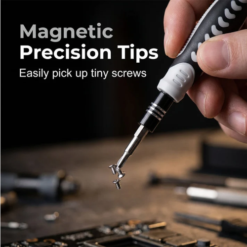 130-in-1 Magnetic Precision Screwdriver Set with Portable Storage Case