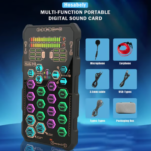 SK9 Wired Small Handheld Live Sound Card Set
