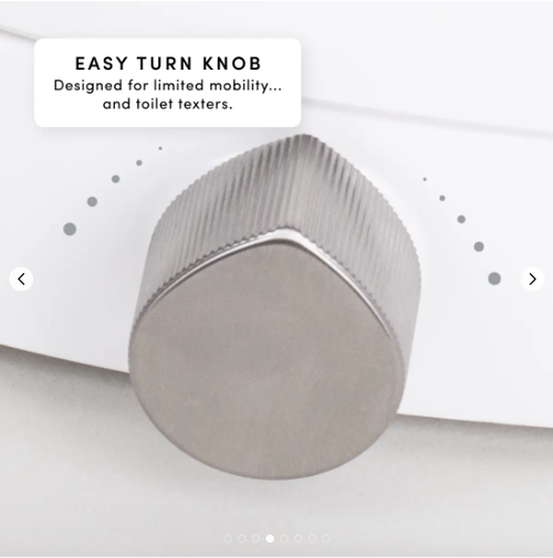 The clean & modern non-electric bidet toilet seat.