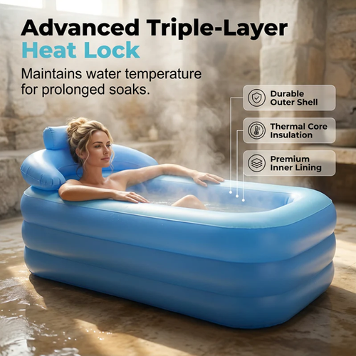 Three-Layer Insulated Inflatable Bathtub