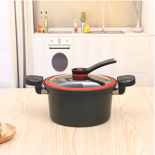 Non-stick pressure cooker with micro-pressure cooking