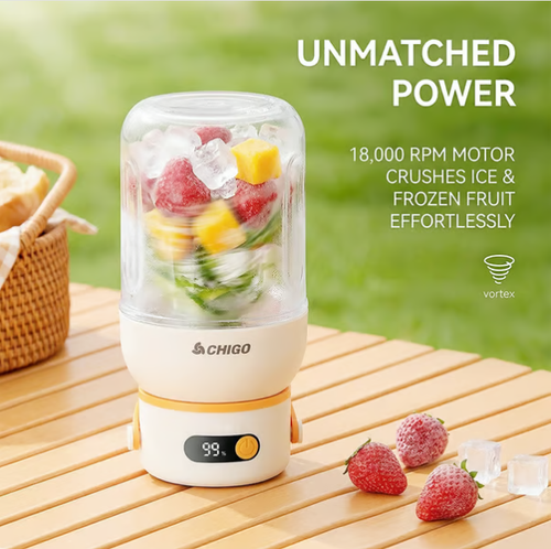 Portable Electric Juicer Cup with zero cord hassle 🥤