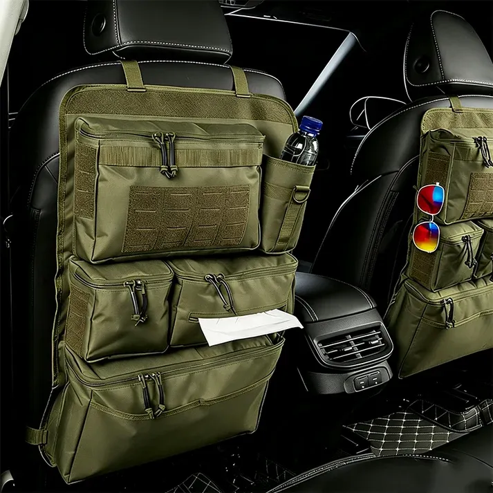 Multi-Pocket Car Seat Back Organizer