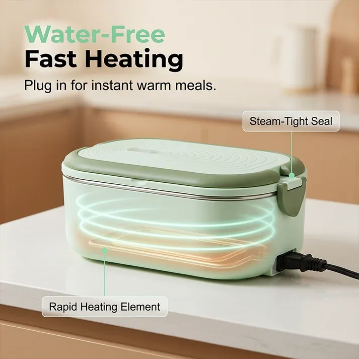 Heated Lunch Box Waterless Food Warmer
