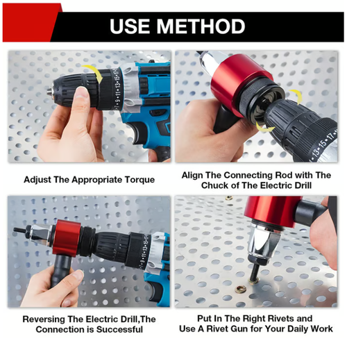 M3-M8 Electric Rivet Gun Adapter Kit -