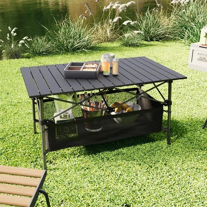 Portable Camping Table – Folding, Carbon Steel, Quick Setup🪑