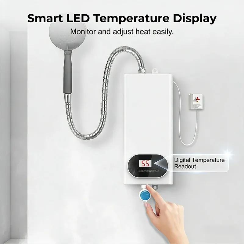 Compact & Safe Instant Electric Water Heater