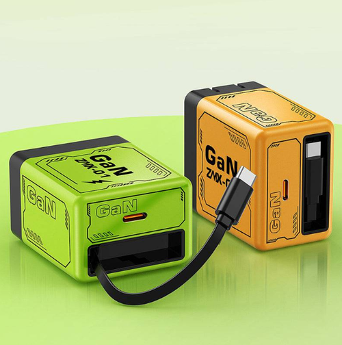 🔥Quick charger adapter with retractable type C cable & connector