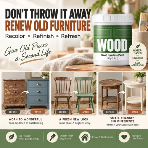 1kgWaterborne Wood Paint Eco-Friendly Furniture Refinishing Paint