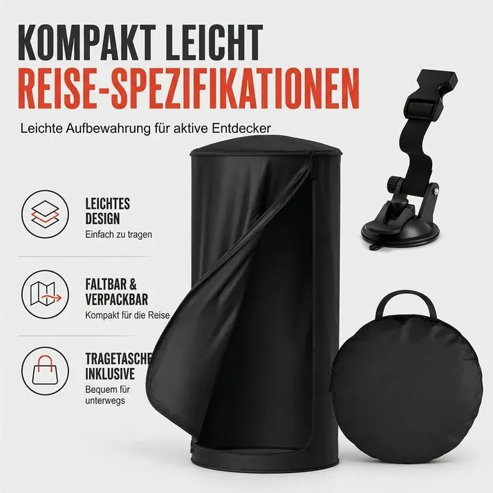 Portable shower tent for the rear of your vehicle – Quick setup & privacy while camping ✨