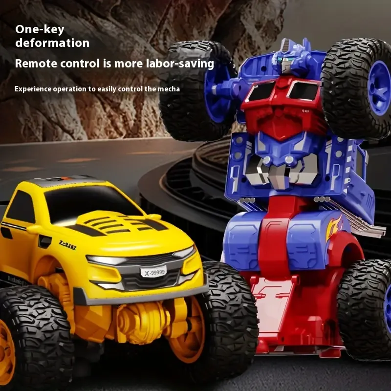 Transformed Remote Control Car - 2.4G One-Key Deformation, Off-Road Climbing, King Kong Robot Toy | Suitable for Boys & Girls Over 8 Years Old, Ideal Christmas & Birthday Gift