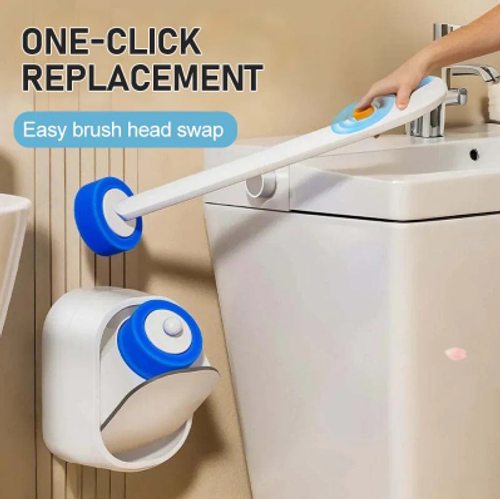 Disposable Toilet Brush with Replaceable Head
