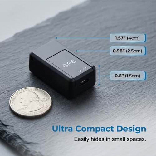 Mini real-time magnetic GPS tracker for vehicles and asset monitoring