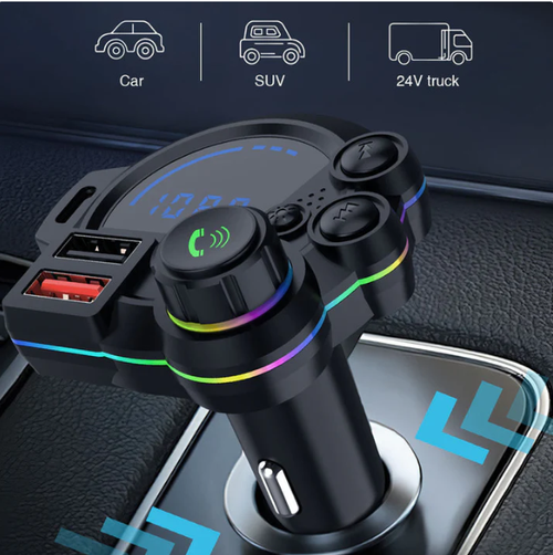 Dual Fast-Charging Car FM Transmitter