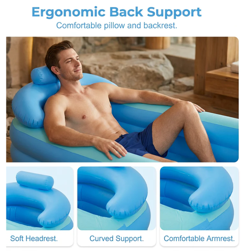 Three-Layer Insulated Inflatable Bathtub