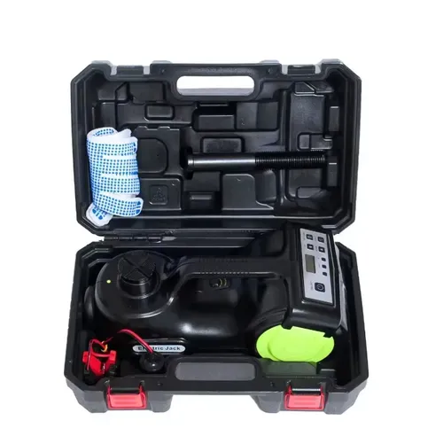 12V automotive hydraulic digital multi-function jack with inflation pump and electric wrench, 12V vehicle power supply, one-button lifting + wrench function,
