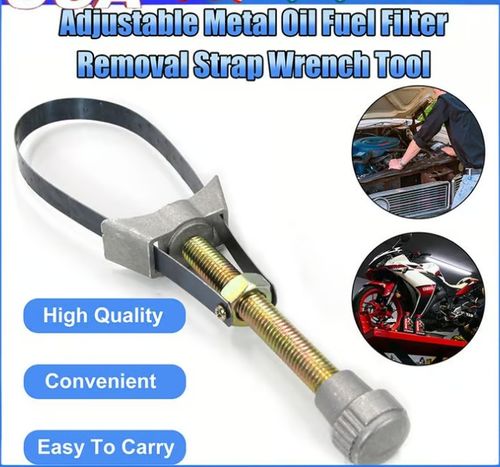 Car Diameter Adjustable Oil Filter Removal Strap Wrench Tool